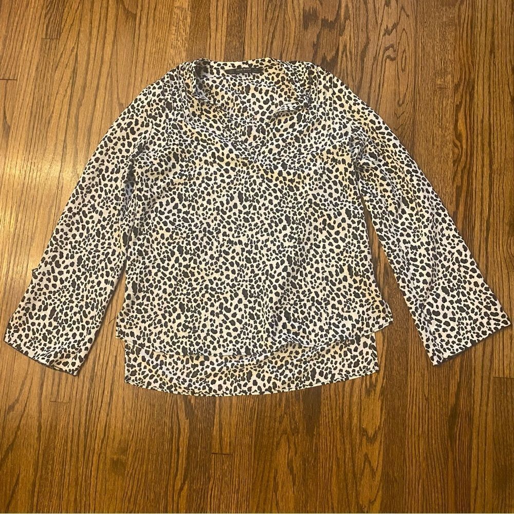 NEW ZARA Leopard Blouse 